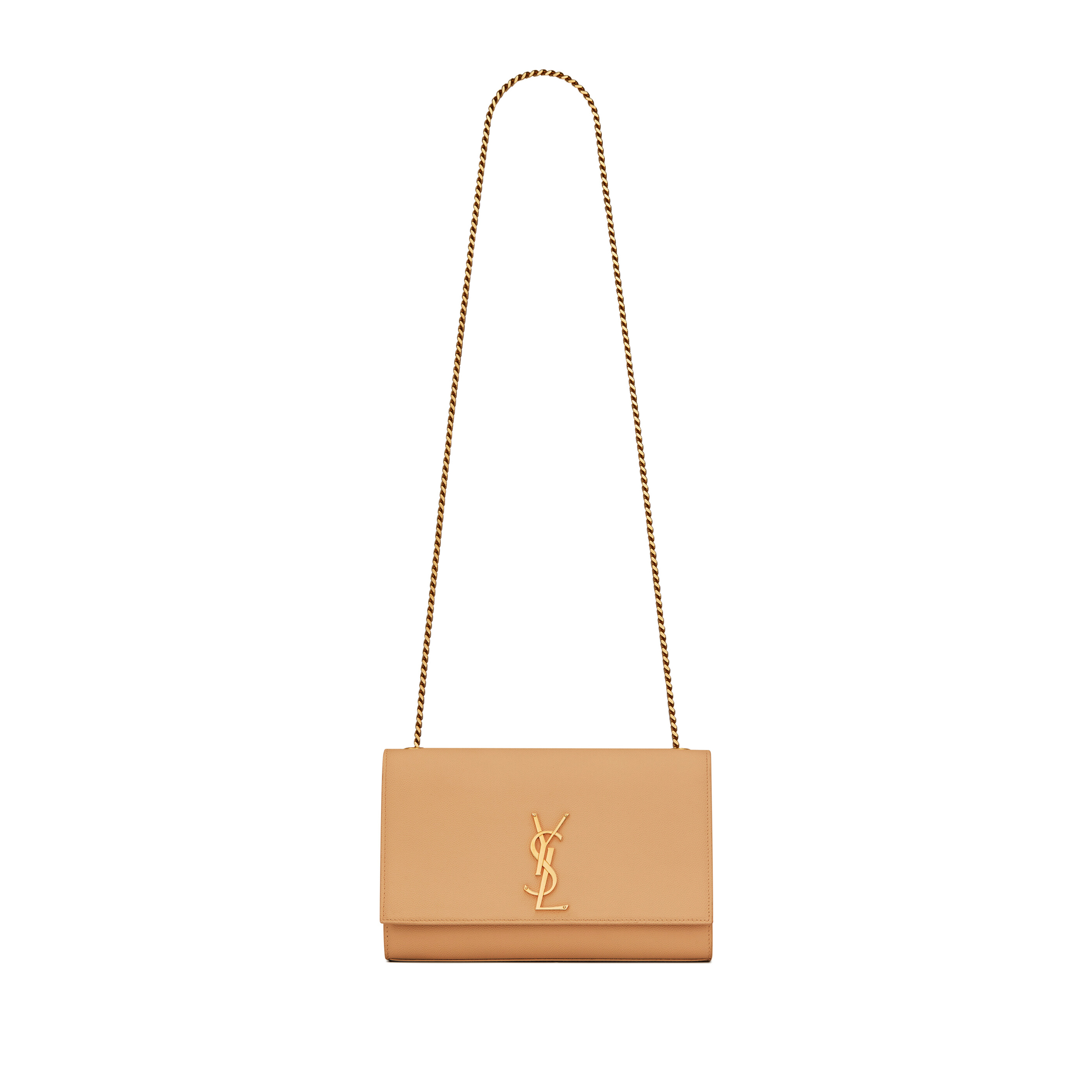 YSL KATE MEDIUM IN GRAIN DE POUDRE EMBOSSED LEATHER 364021BOW0W7019 (24*14.5*5.5cm)